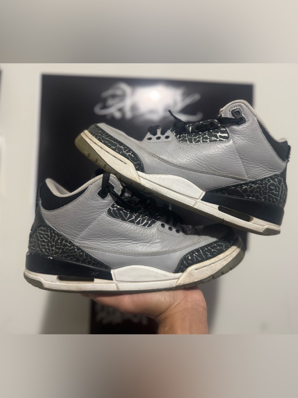 Nike Air Jordan 3 Retro Wolf Grey size 8.5